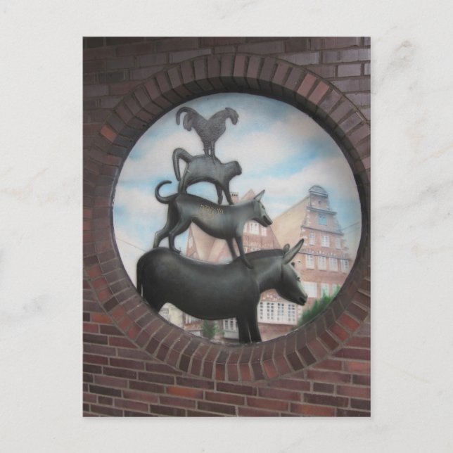 Carte Postale Bremer Stadtmusikanten (Devant)