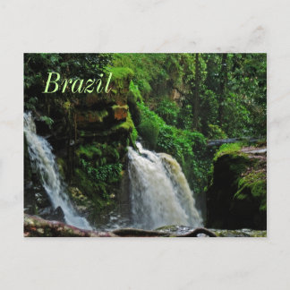 Carte postale Brésil Rainforest Waterfall