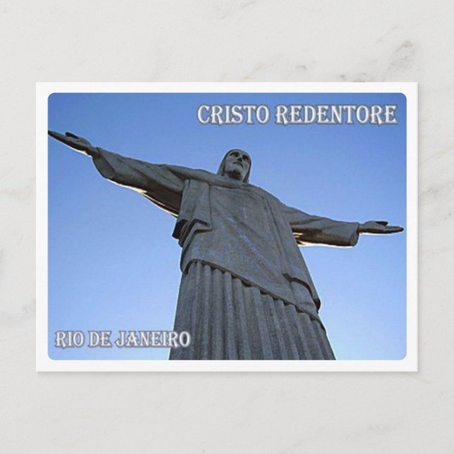 Carte Postale Brésil - Rio de Janeiro - Christ rédempteur - (Devant)
