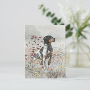 Carte Postale Bretagne Chasse à l'Espagnol dans le champ