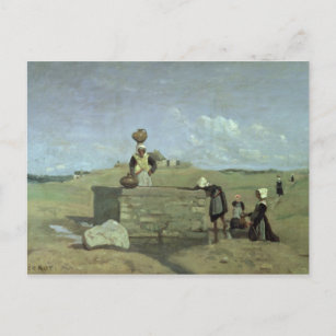Carte Postale Breton Femmes dans le puits près de Batz, vers 184
