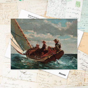 Carte Postale Brezing Up Fair Wind Winslow Homer