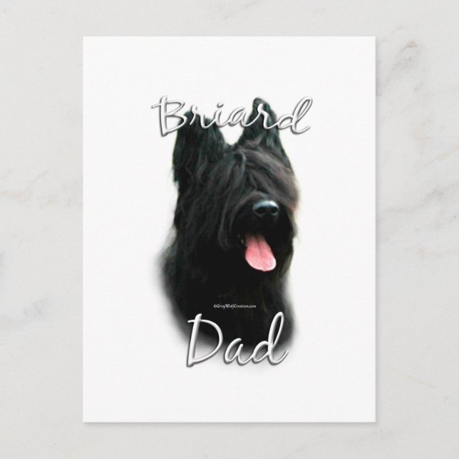 Carte Postale Briard papa 2 (Devant)