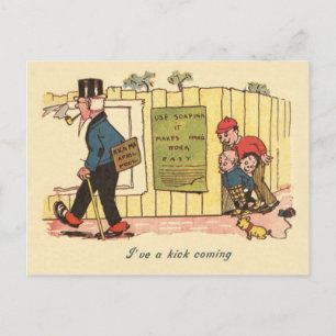 Carte Postale Brick Me Signer Prêt Enfants Vieux Homme