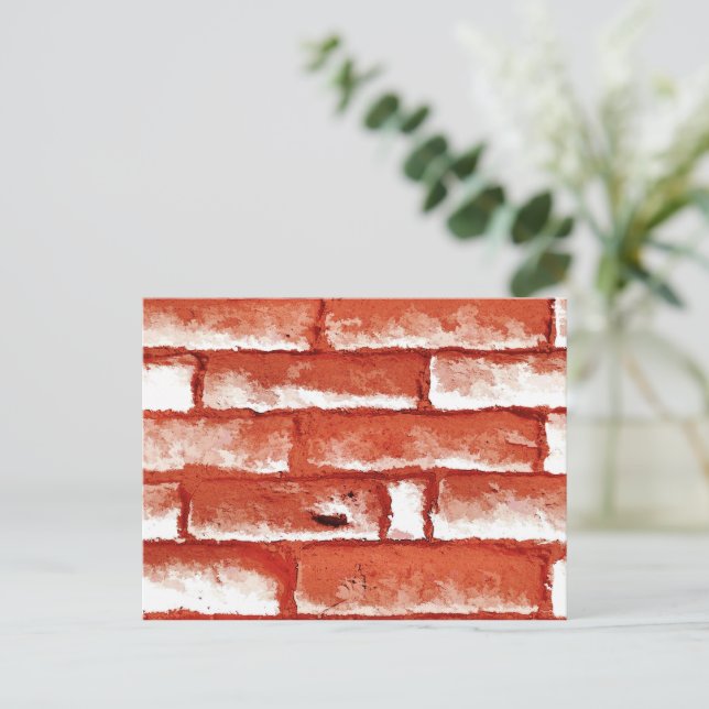 CARTE POSTALE BRICK WALL (Debout devant)