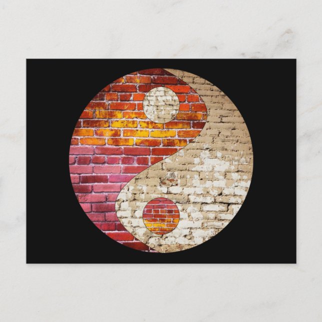 Carte postale Brick Yin Yang (Devant)