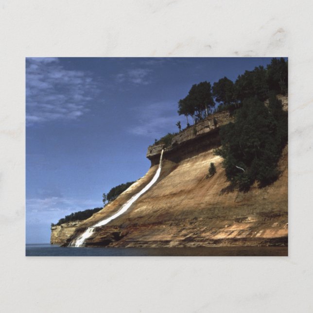 Carte Postale Bridalveil Falls, Pictured Rocks Ntl. Lakeshore MI (Devant)