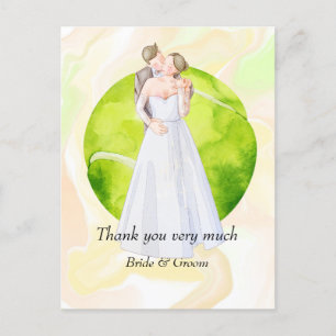 Carte Postale Bride de tennis et salle de sport sur balle de ten