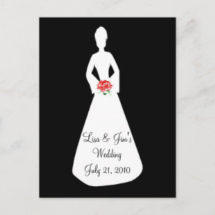 Carte Postale Bride Silhouette I
