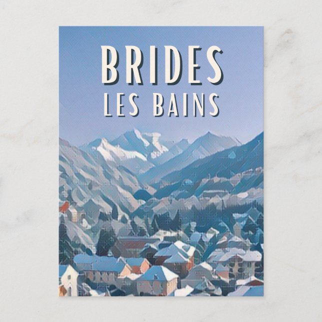 Carte Postale Brides les Bains Station de ski (Devant)