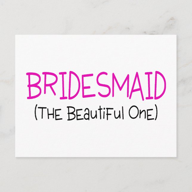 Carte Postale Bridesmaid La Belle (Devant)
