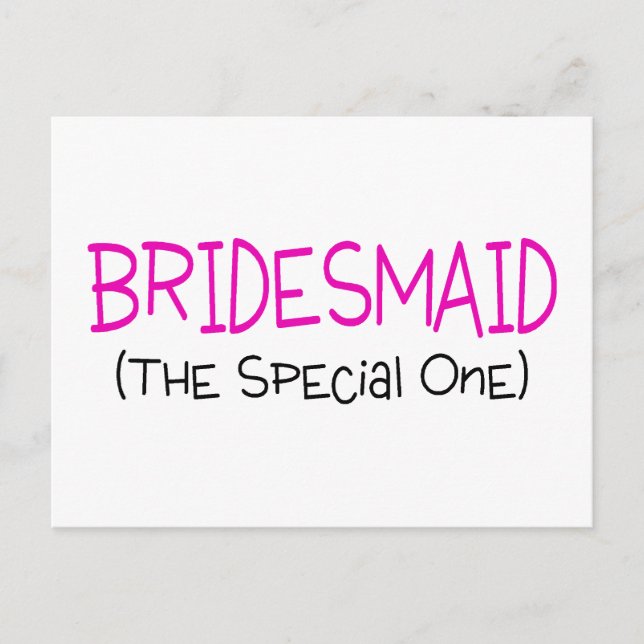 Carte Postale Bridesmaid Le Spécial (Devant)
