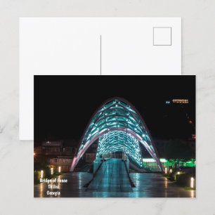 Carte Postale Bridge of Peace, Tbilisi, Géorgie
