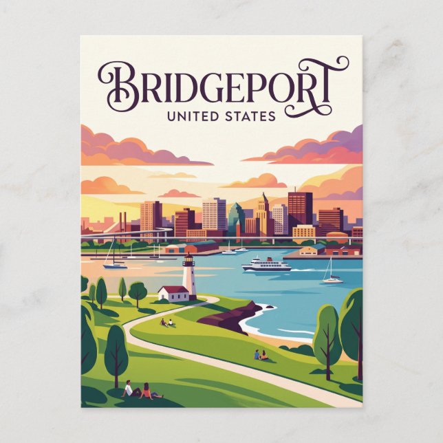 Carte Postale Bridgeport Connecticut (Devant)