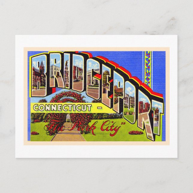 Carte postale Bridgeport Connecticut CT (Devant)