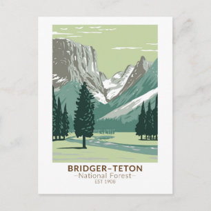 Carte Postale Bridger Teton National Forest Upper Green River