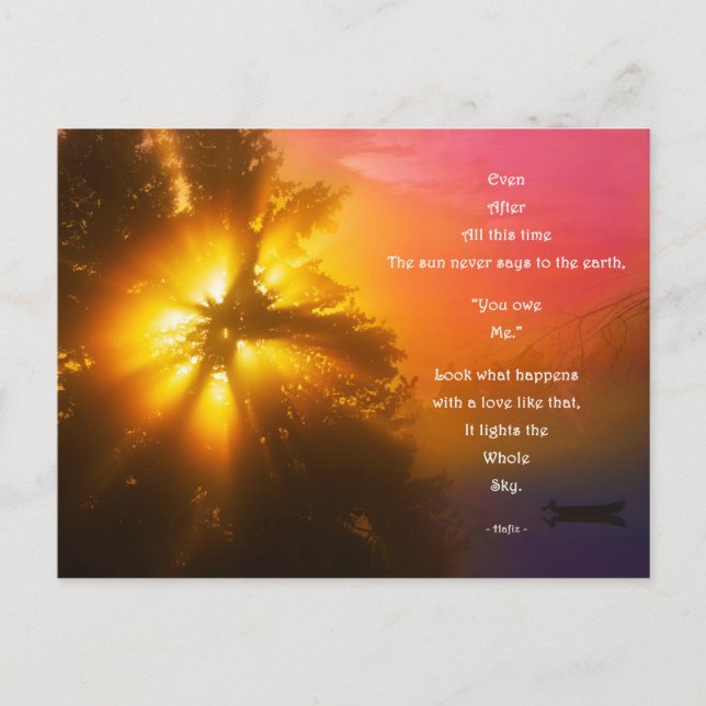 Carte Postale Briefkaart Hafiz - Même après tout ce temps (Devant)