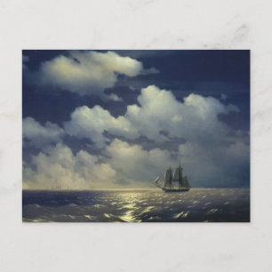 Carte Postale Brig Mercury après la victoire sur les navires tur