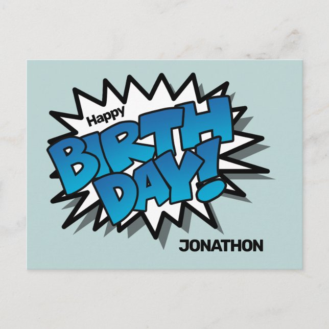 Carte Postale Bright Blue Bd (Devant)