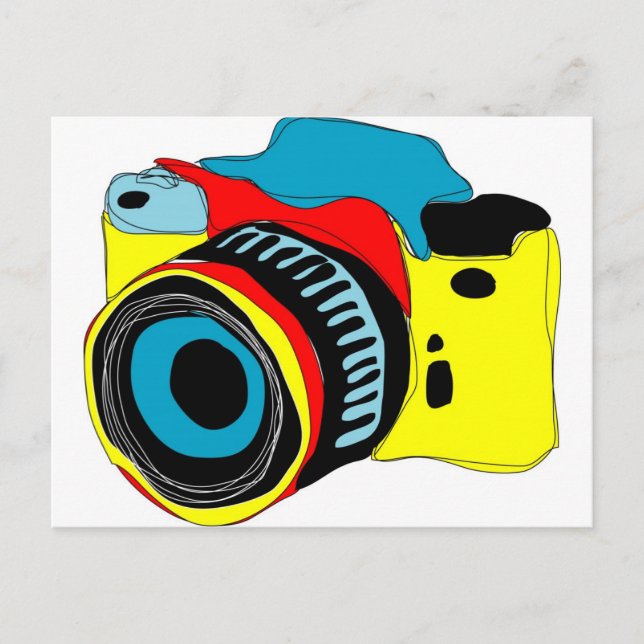 Carte Postale Bright camera illustration (Devant)