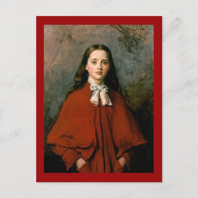 Carte Postale Bright Eyes par Sir John Everett Millais (Devant)