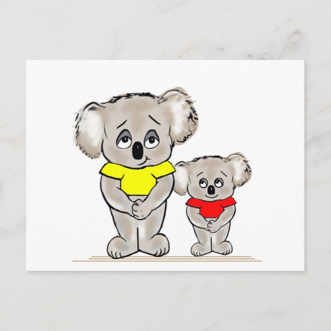Carte Postale Bright Koalas (Devant)