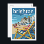 Carte Postale Brighton Angleterre Vintage célèbre Travel Place<br><div class="desc">Brighton Angleterre Vintage célèbre Travel Place</div>