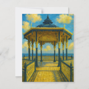 Carte Postale Brighton Bandstand Glow - Pavillon de bord de mer