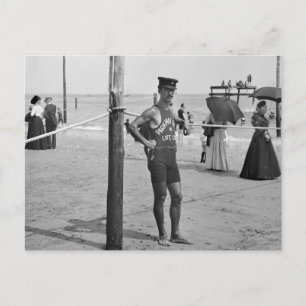 Carte Postale Brighton Beach Lifeguard, début des années 1900