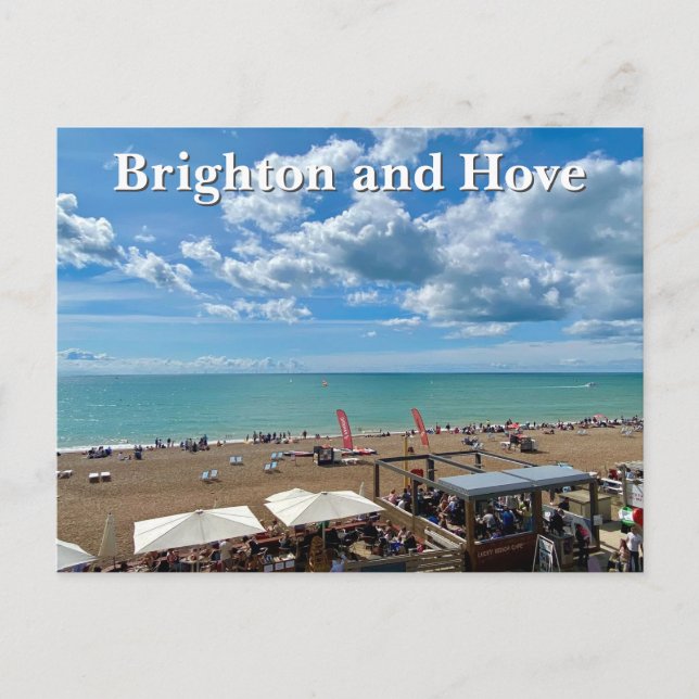 Carte Postale Brighton et Hove Beach en été (Devant)