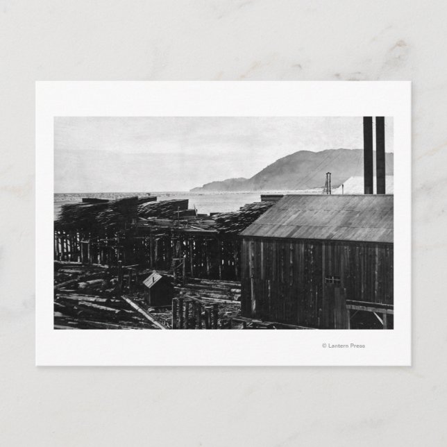 Carte Postale Brighton, Oregon Lumber Mills on Coast Photograph (Devant)