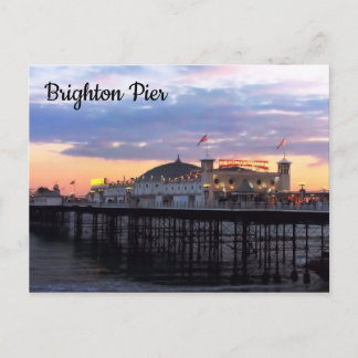Carte Postale Brighton Pier en soirée