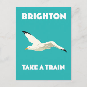 Carte Postale Brighton "Prenez un train"