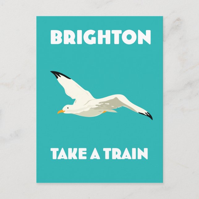 Carte Postale Brighton "Prenez un train" (Devant)