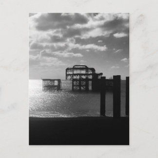Carte Postale Brighton West Pier noir et blanc