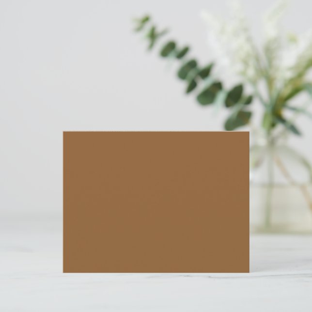 Carte postale brillante marron Saddle en cuir pour (Debout devant)
