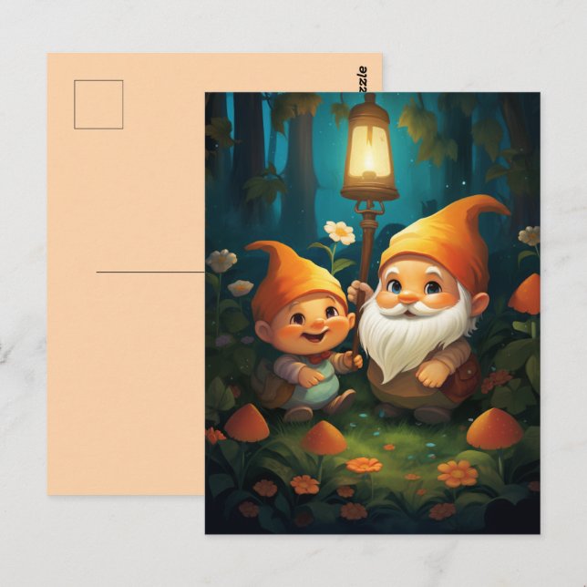 Carte Postale Brille Ton Petit Gnome Léger (Devant / Derrière)