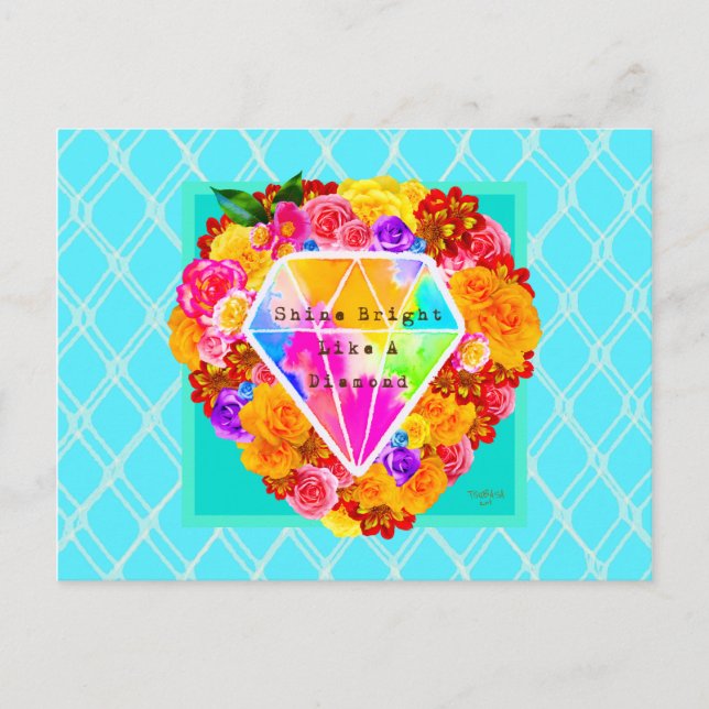 Carte Postale Briller Comme Un Diamant (Devant)