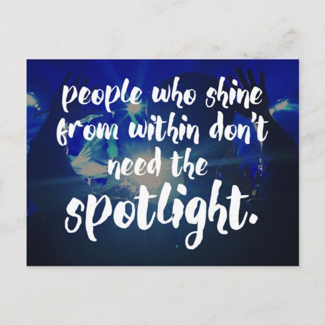 Carte Postale Briller depuis l'intérieur du devis (Devant)