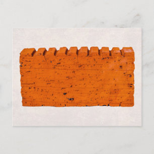 Carte Postale Brique Orange - Atome de la Création