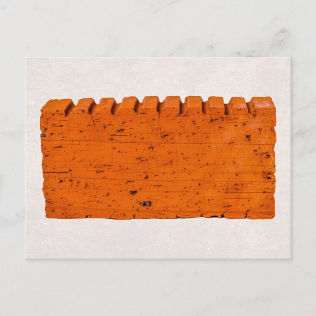 Carte Postale Brique Orange - Atome de la Création (Devant)