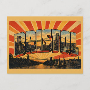 Carte Postale Bristol Angleterre Harbouride Gorge Bridge Vintage