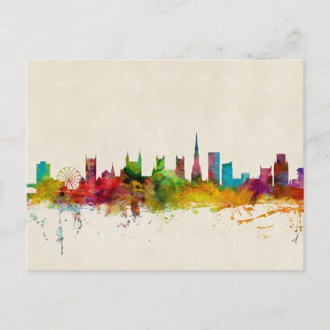 Carte Postale Bristol England Skyline (Devant)