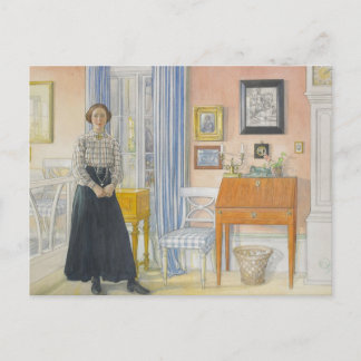 Carte Postale Brita à côté d'un bureau d'écriture