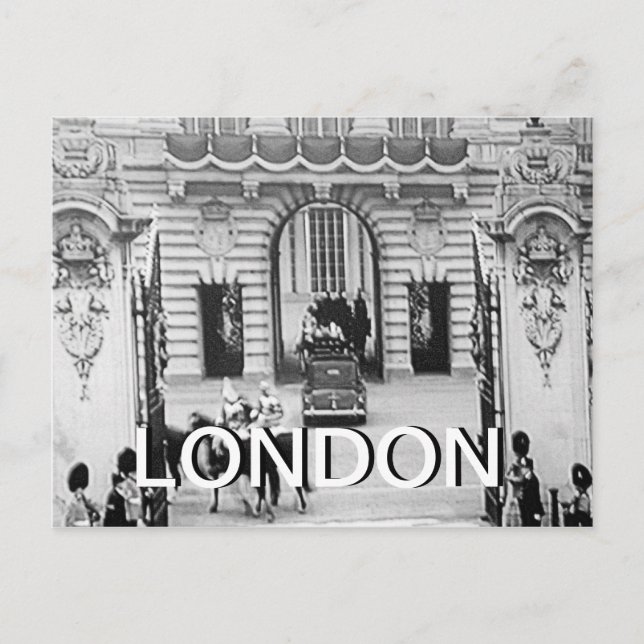 Carte postale britannique Buckingham Palace noir e (Devant)