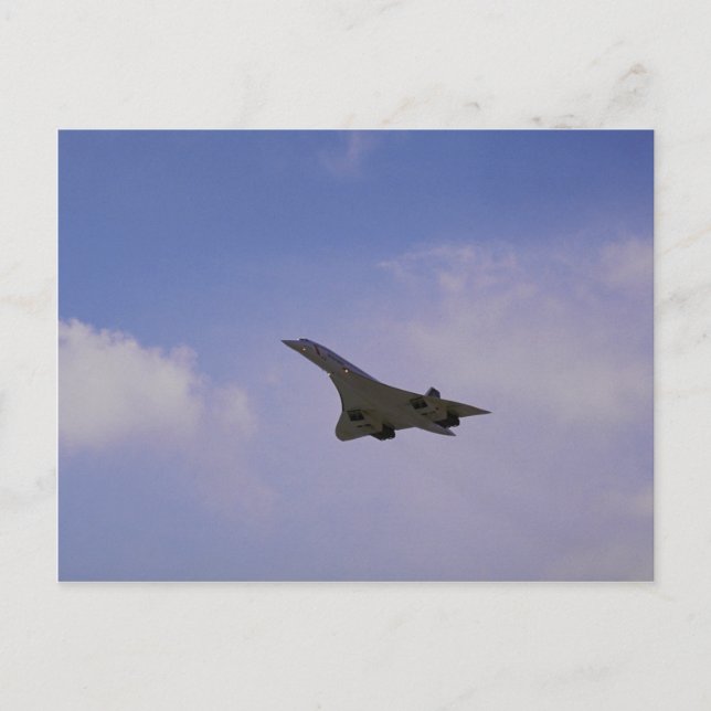 Carte Postale British Aerospace/Aerospatiale Concorde en vol, (Devant)