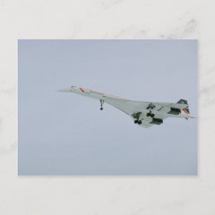 Carte Postale British Airways Concorde on final descent, Ottawa,