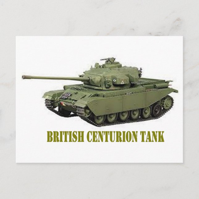 CARTE POSTALE BRITISH CENTURION TANK (Devant)