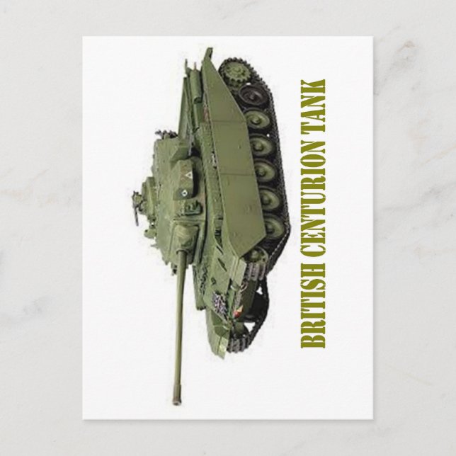 CARTE POSTALE BRITISH CENTURION TANK (Devant)