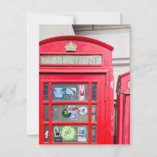 Carte postale British Phone Box, Londres Angleterr